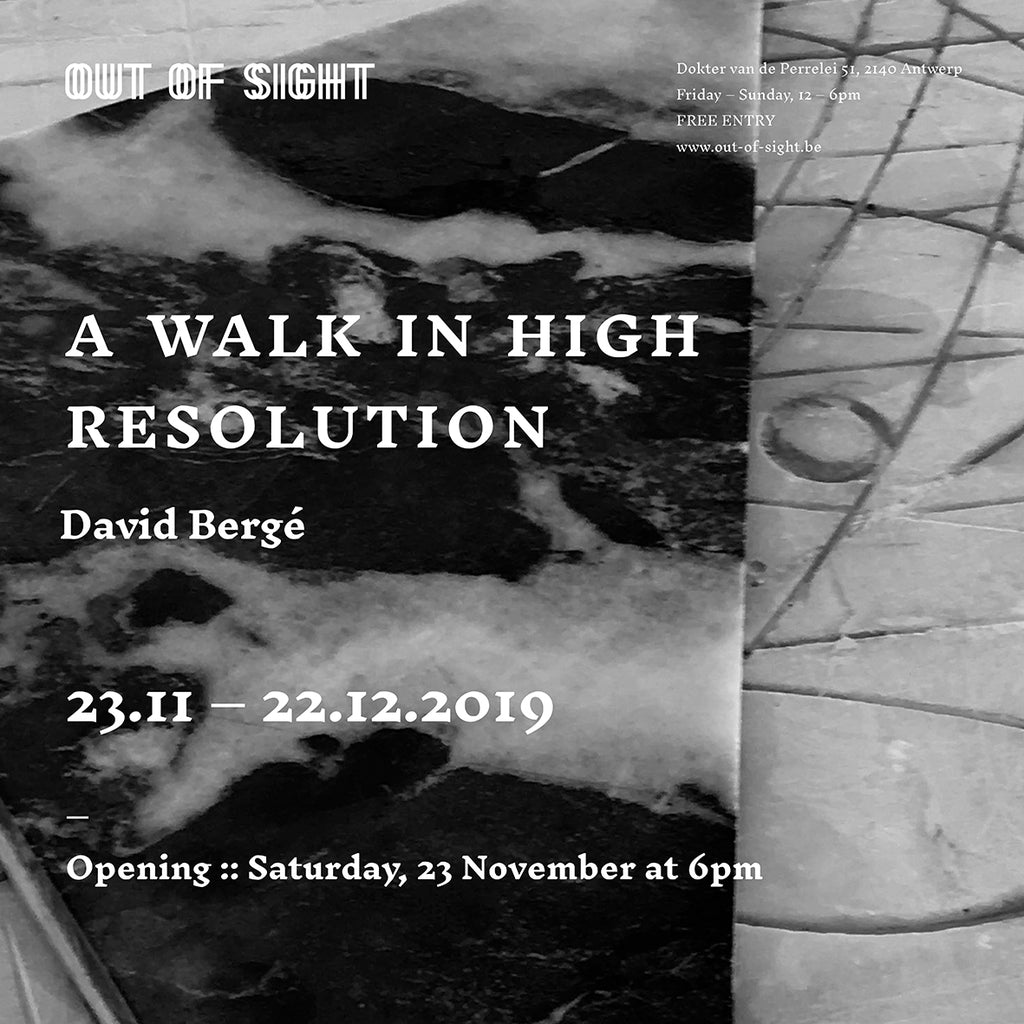 23.11.-22.12.2019 A Walk in High Resolution - David Bergé - Out of Sight Antwerp