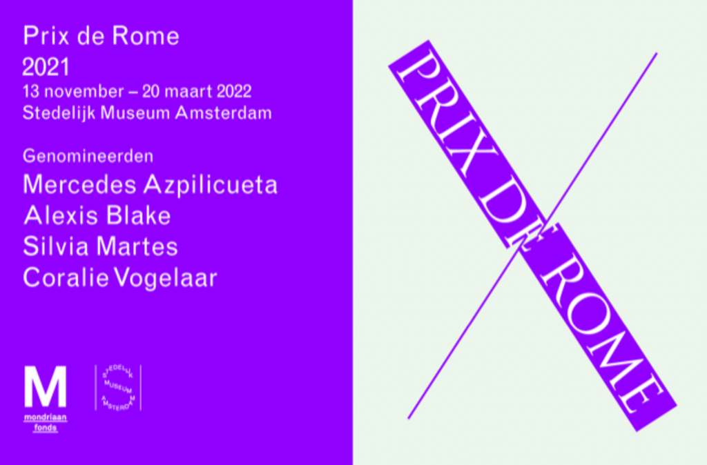 November 13 opening Prix de Rome 2021 exhibition at the Stedelijk Museum