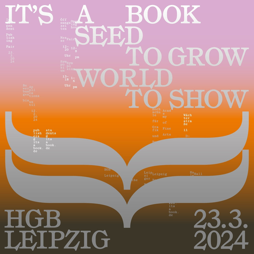 It's a book Leipzig March 23rd 12u-20u