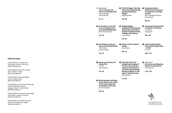 CUBIC JOURNAL Issue #7 PhD Design and the Design PhD – Jap Sam Books