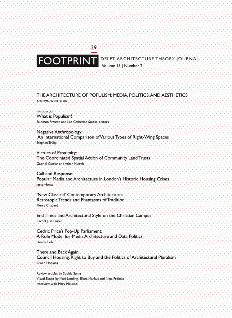 Footprint 29 The Architecture of Populism
