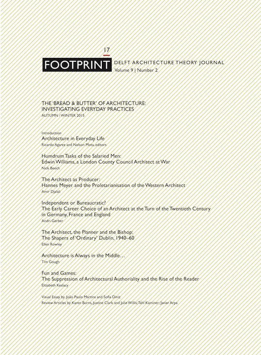 Footprint 17 Vol 9/2 The 'Bread & Butter'of Architecture